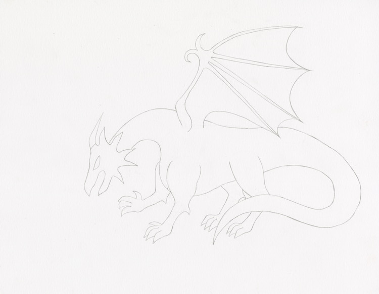 cool dragon drawings to draw step by step