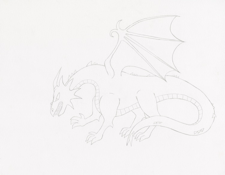 como dibujar un dragon