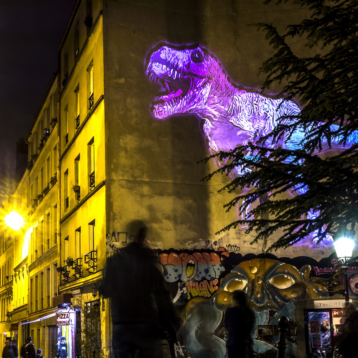Julien Nonnon hologramas de dinosaurios