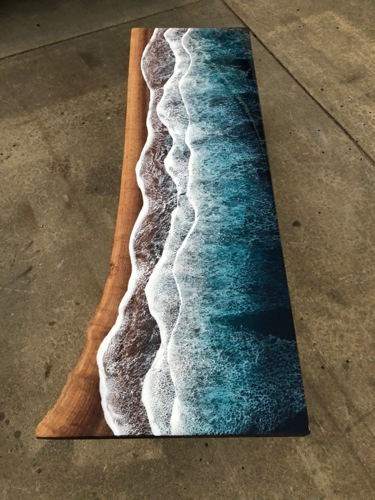 Wood and Resin Table