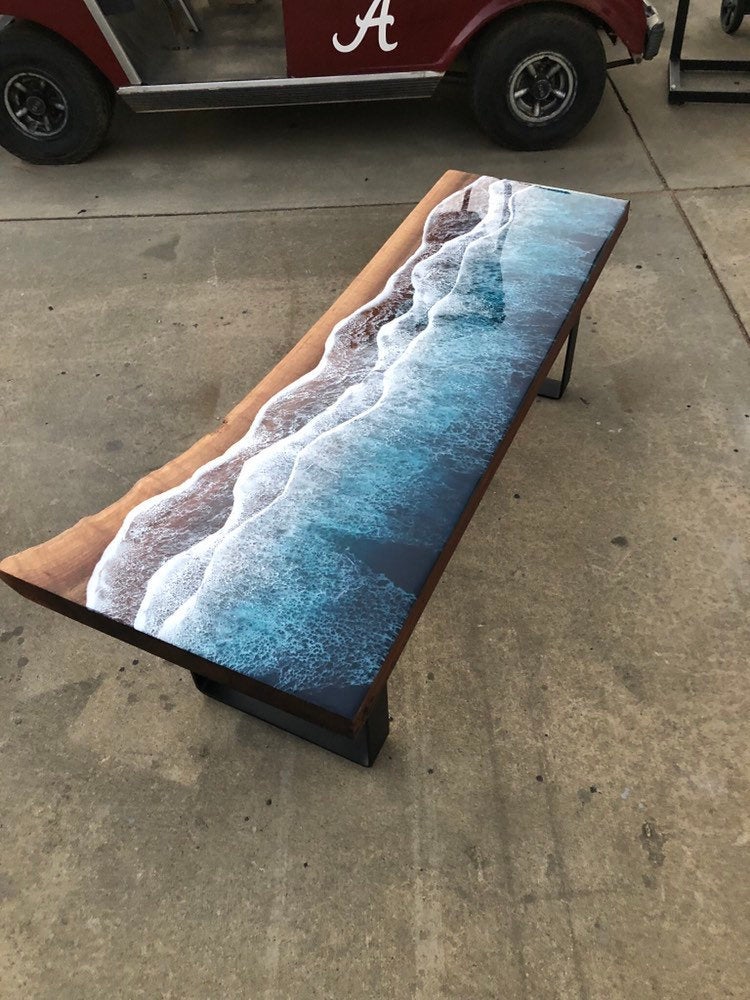 Wood and Resin Table