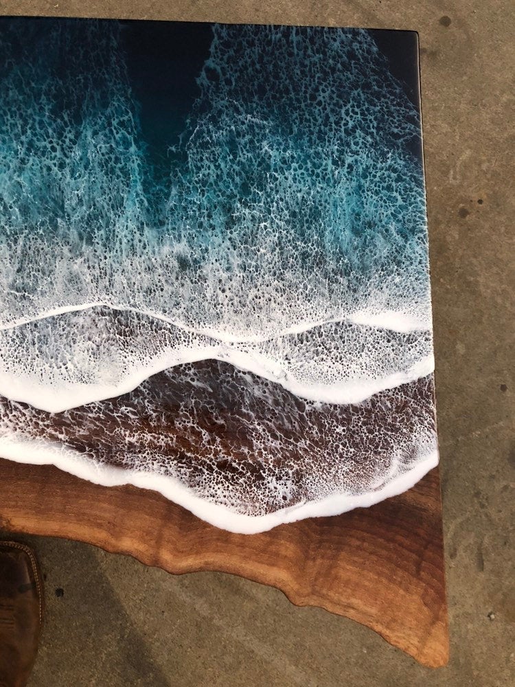 Wood and Resin Table