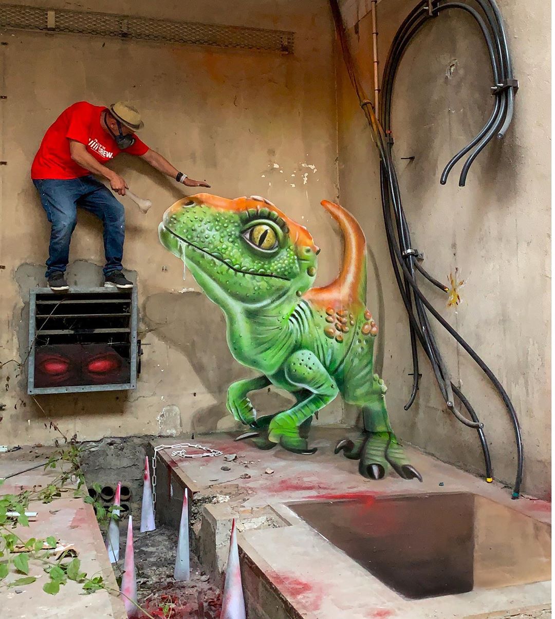 French Artist Creates Mindbending 3D Illusion Graffiti