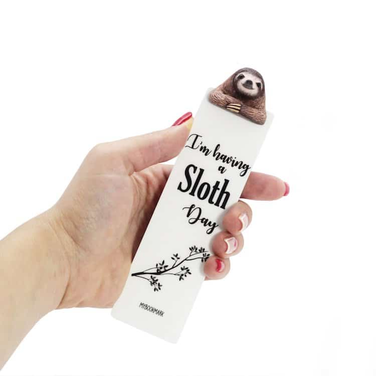Sloth Bookmark by MyBOOKmark
