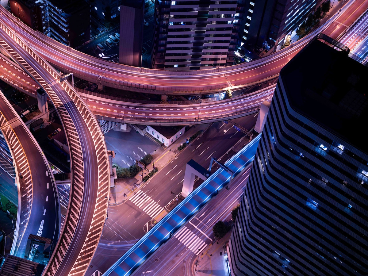 Photo of Japan Urban Environment at Night