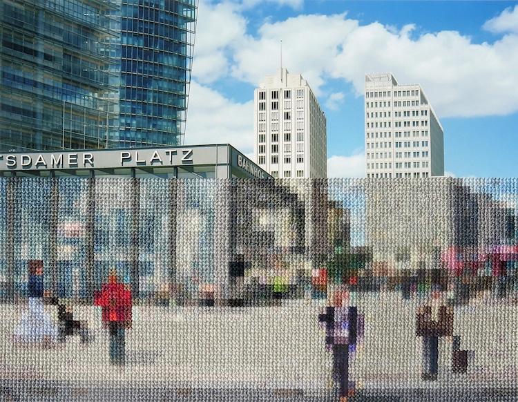 Stitched Photographs Berlin Wall by Diane Meyer