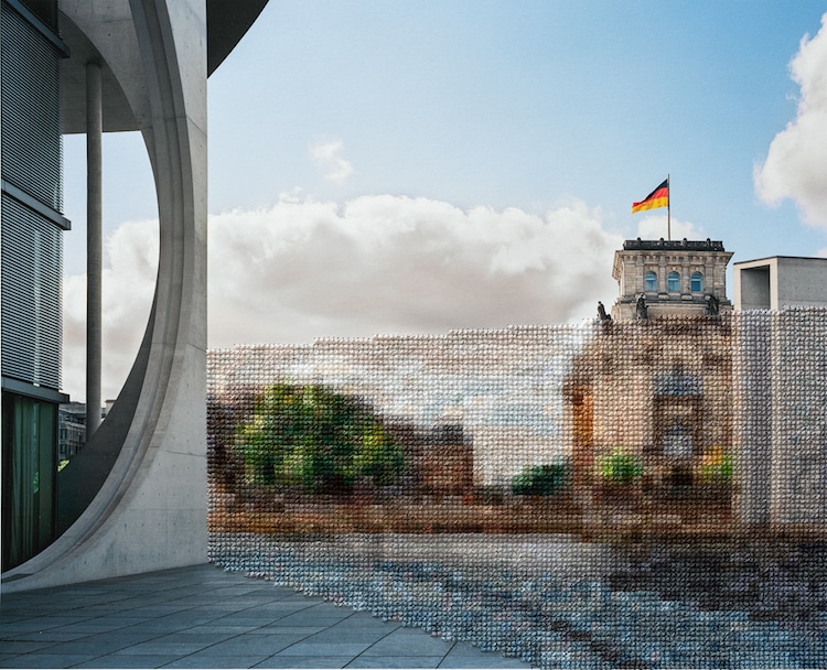 Stitched Photographs Berlin Wall by Diane Meyer