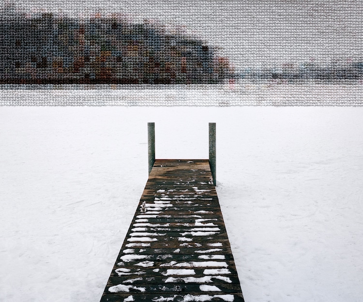 Stitched Photographs Berlin Wall by Diane Meyer