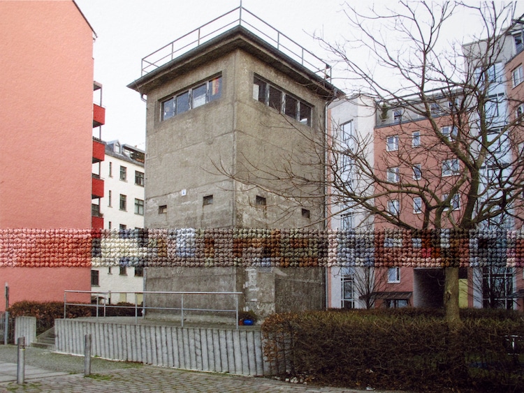 Stitched Photographs Berlin Wall by Diane Meyer
