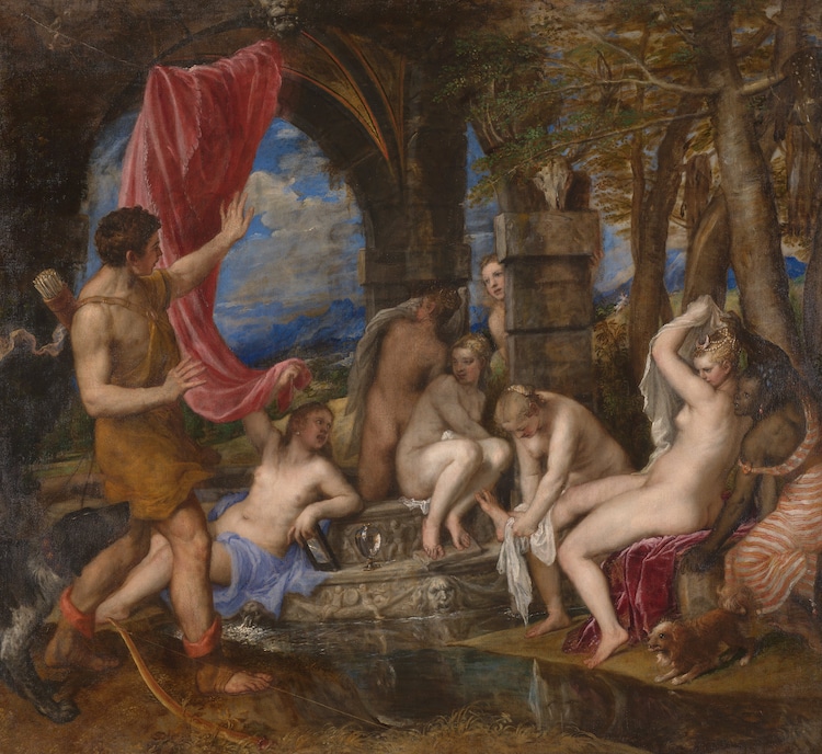 Titian Painting of Diana and Actaeon