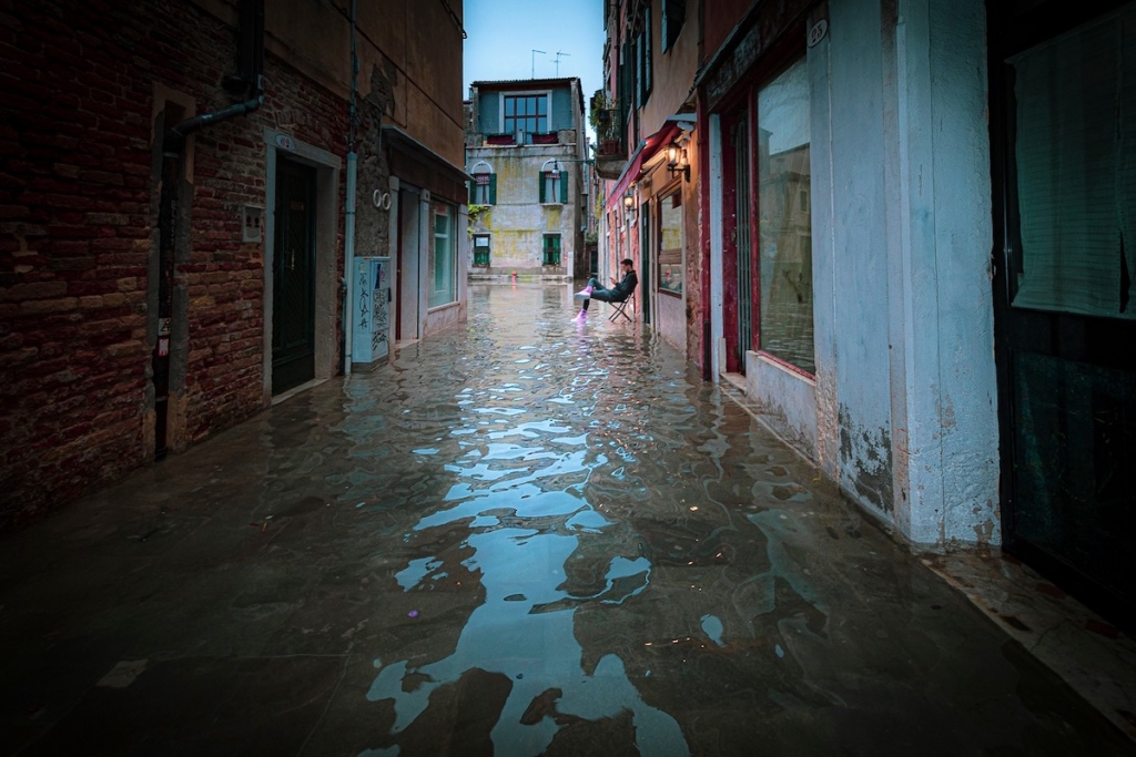 Agua alta en Venecia, noviembre de 2019