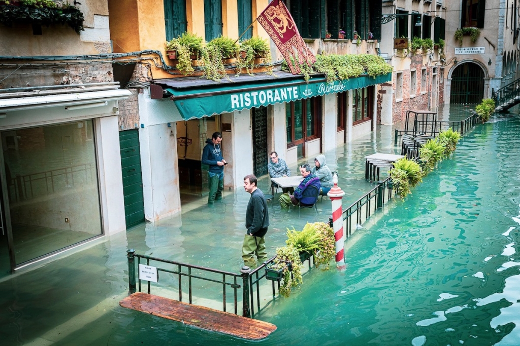 Agua alta en Venecia, noviembre de 2019