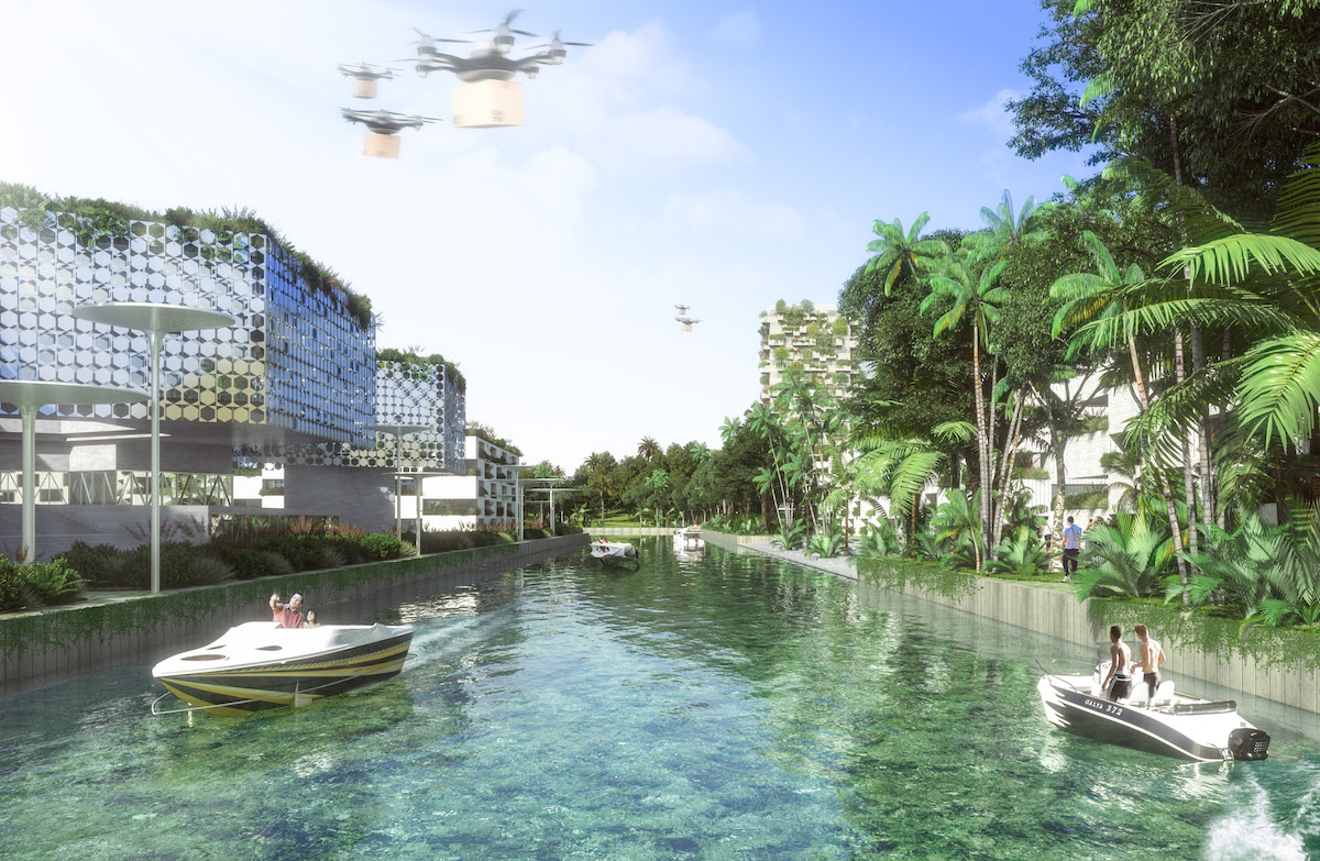 Ciudad inteligente en Cancún diseñada por Stefano Boeri