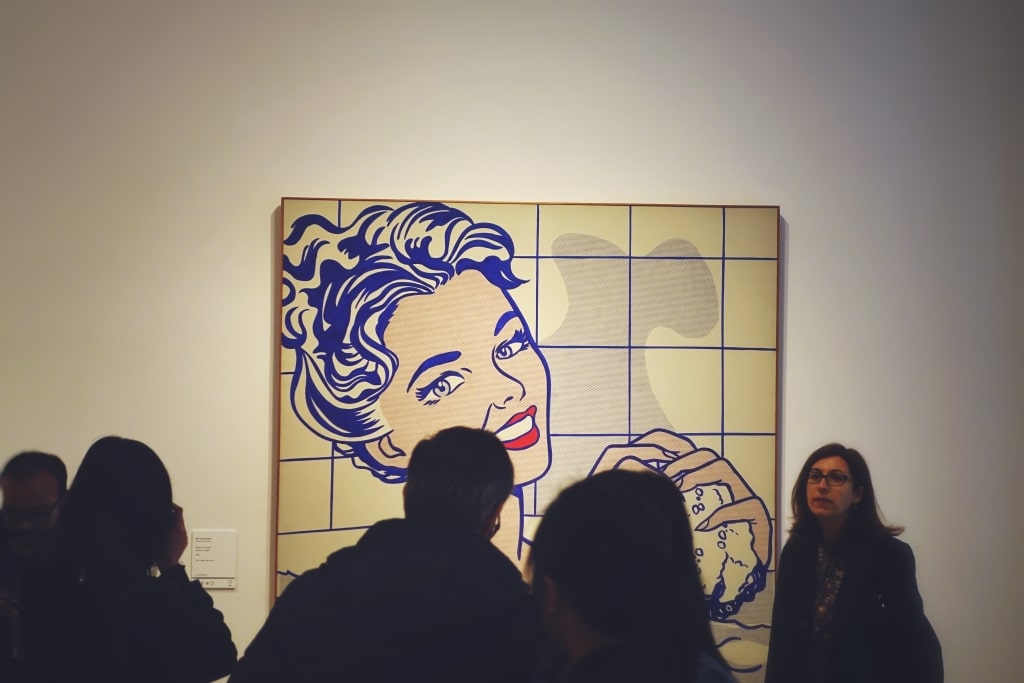 Mujer bañándose de Roy Lichtenstein en el Museo Thyssen