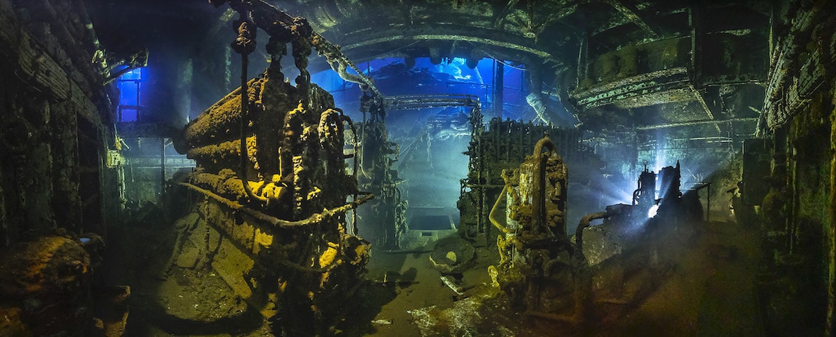 Underwater Photo of Wreckage in the Red Sea