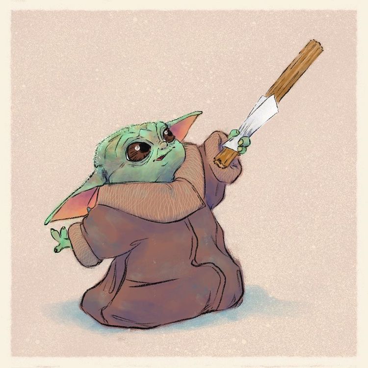 Baby Yoda tierno