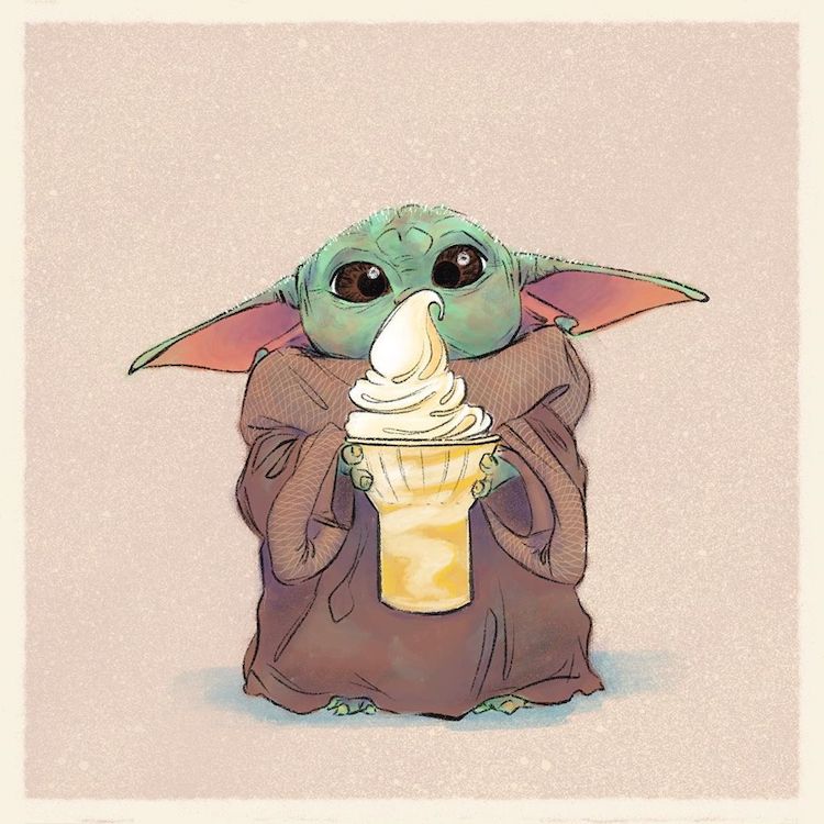 Baby Yoda ilustraciones