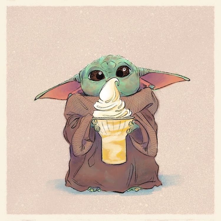 Baby Yoda Drawings Imagine The Child Enjoying Junk Food of All Kinds