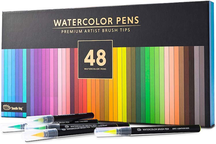 Best Watercolor Brush Pens for Painting Without the Mess –