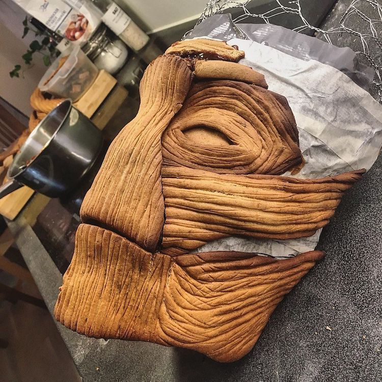 Escultura creativa con galletas de jengibre por Caroline Eriksson