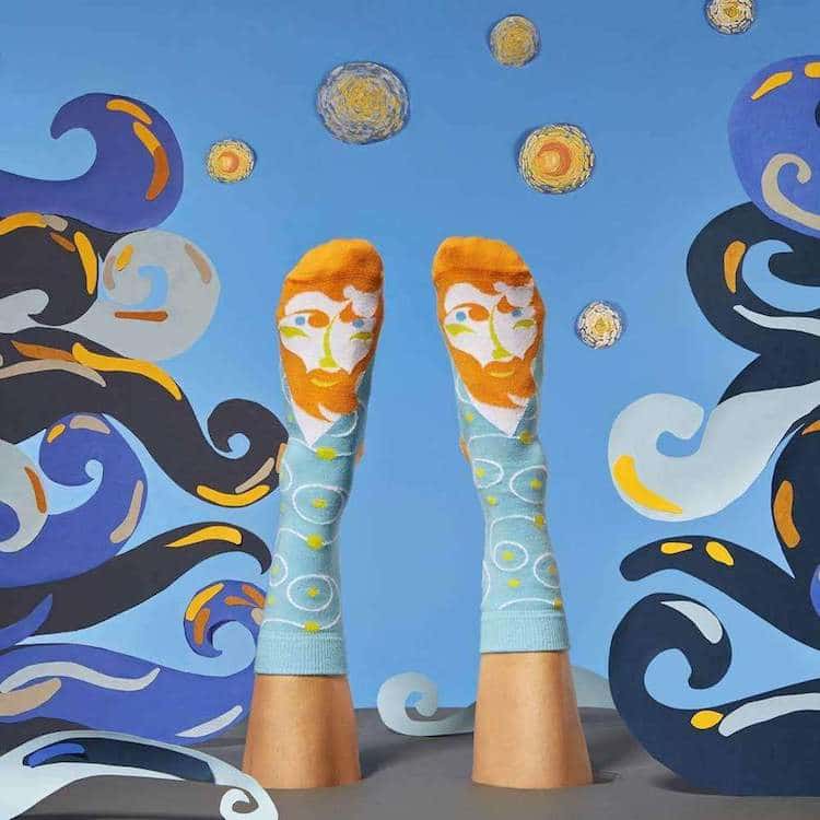 Chattyfeet Vincent Van Gogh Artist Socks