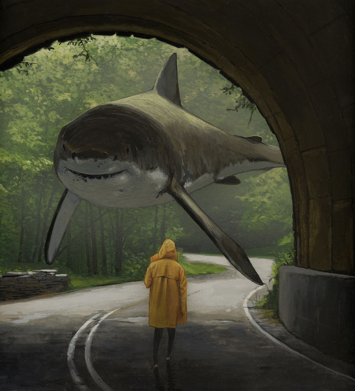 pinturas de tiburones Chris Austin