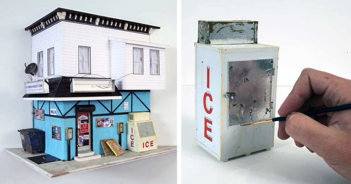 Sculptor Creates Detailed Miniatures of Philadelphia and New Orleans’ Gritty Architecture