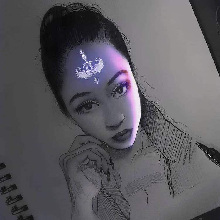 Pencil drawing plus Light effect, 2020 : r/drawing