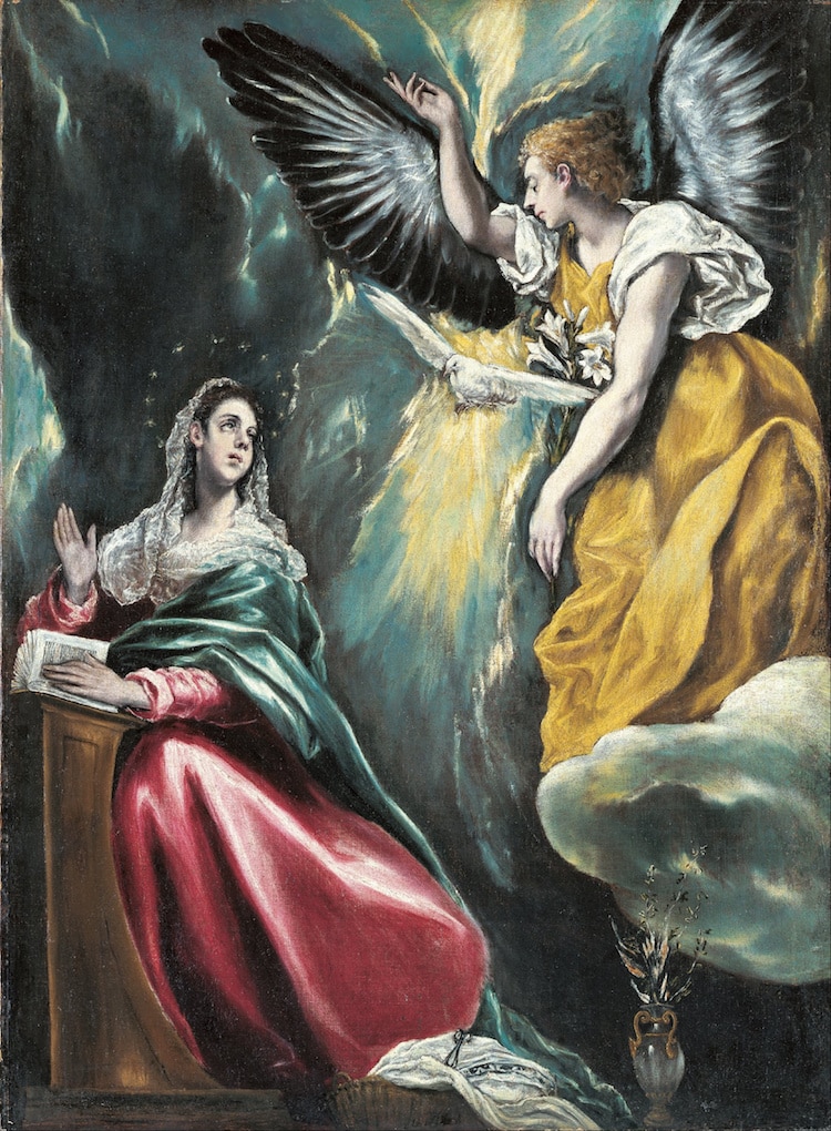 La anunciacion por El Greco 