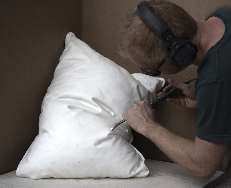 Hakon Anton Fageras Marble Pillow Sculptures