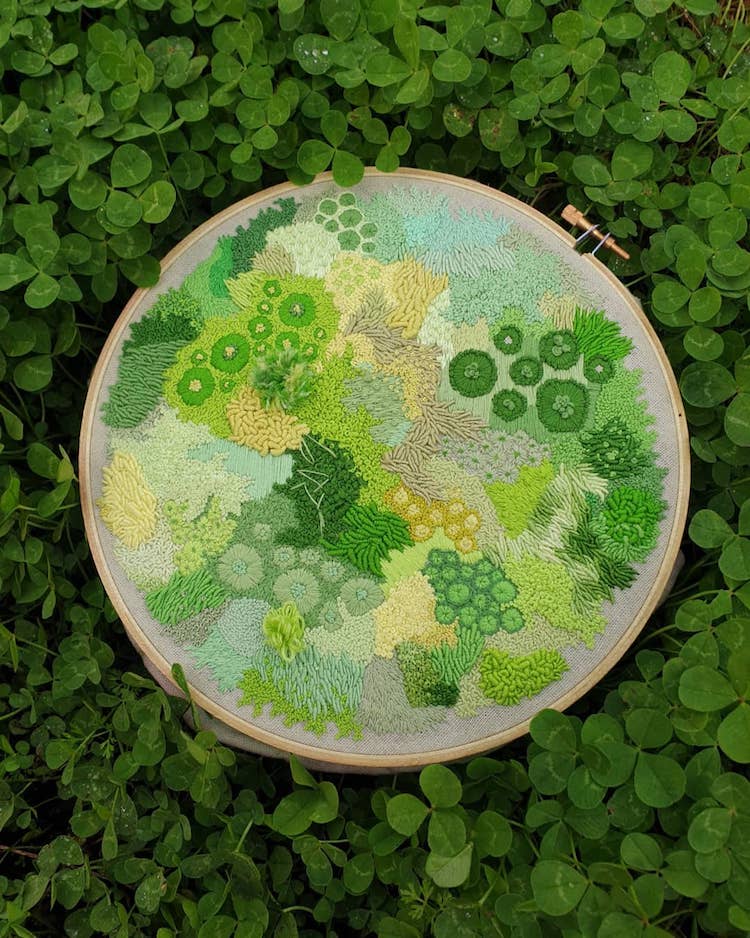 Hannah Kwasnycia Abstract Embroidery