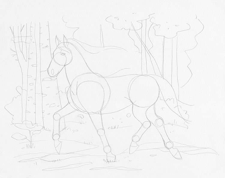 How to Draw a Horse Step by Step