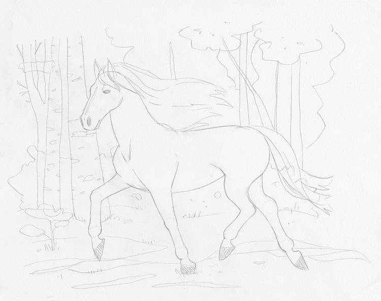 How to Draw a Horse Step by Step