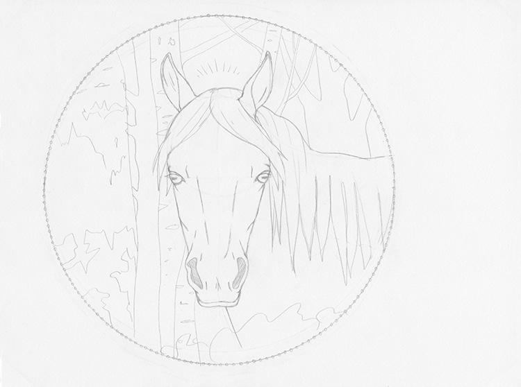 Drawing horses, Draw a Horse's Face in 3 Steps