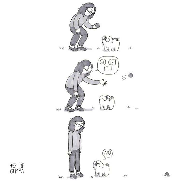 Pug Comic by Gemma Gené