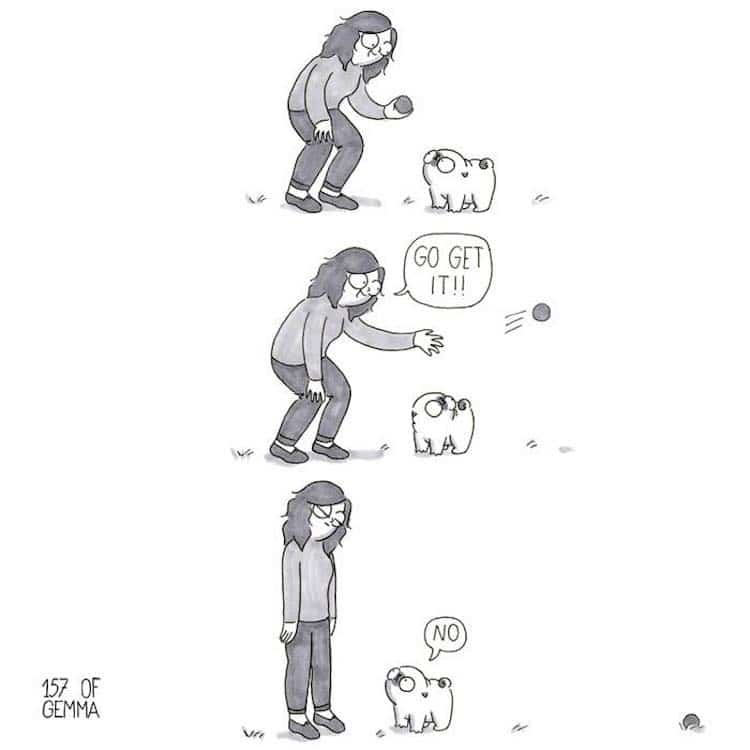 Pug Comic por Gemma Gené