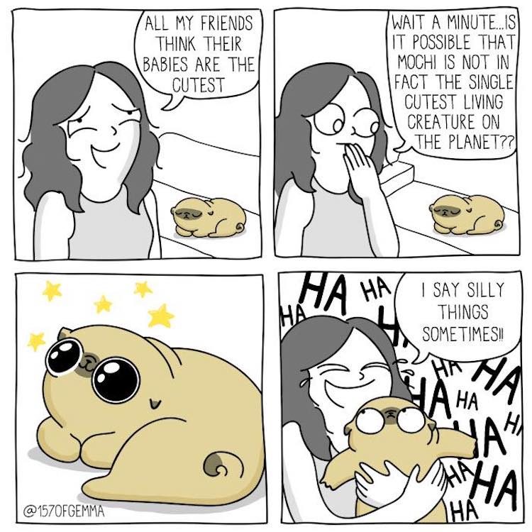 Pug Comic by Gemma Gené