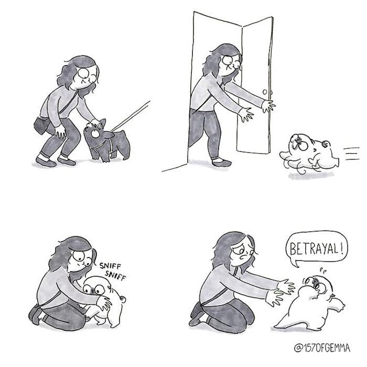 Pug Comic by Gemma Gené