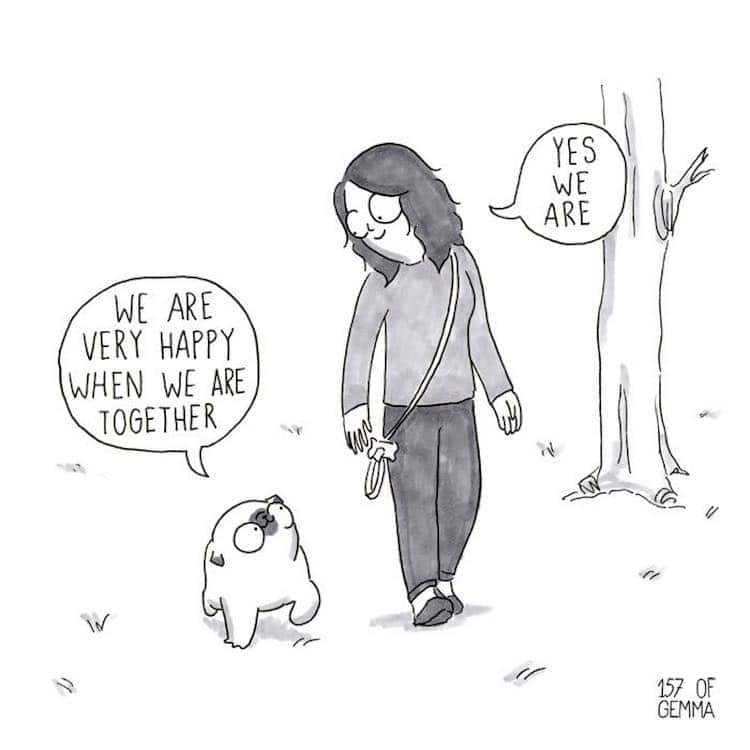 Pug Comic by Gemma Gené