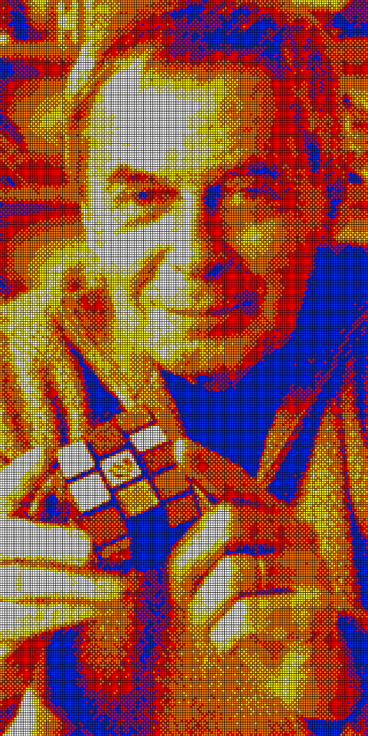 Rubik’s Cube Mosaics by Pete Fecteau
