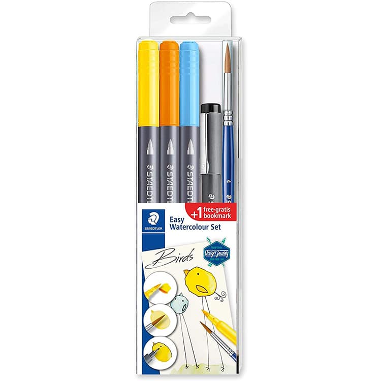 Paint Markers for Coloring Gowersdee Real Brush Pens 21 Colors for Watercolor Painting with Flexible Brush Tips 