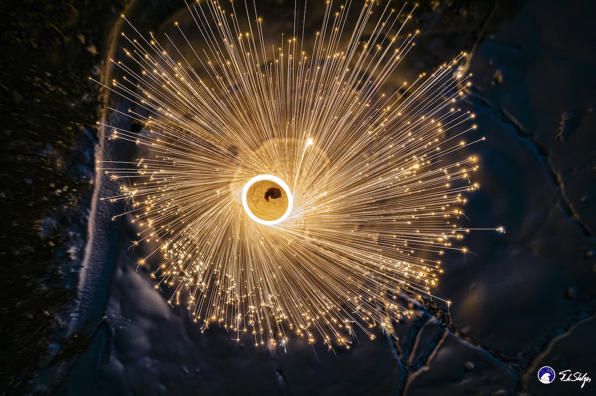 Steel Wool Drone Photography by Frank Stelges