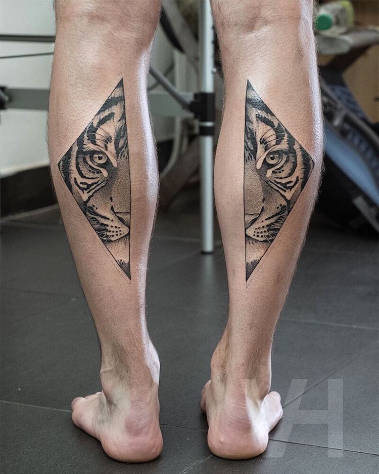 Symmetrical Tattoos by Valentin Hirsch