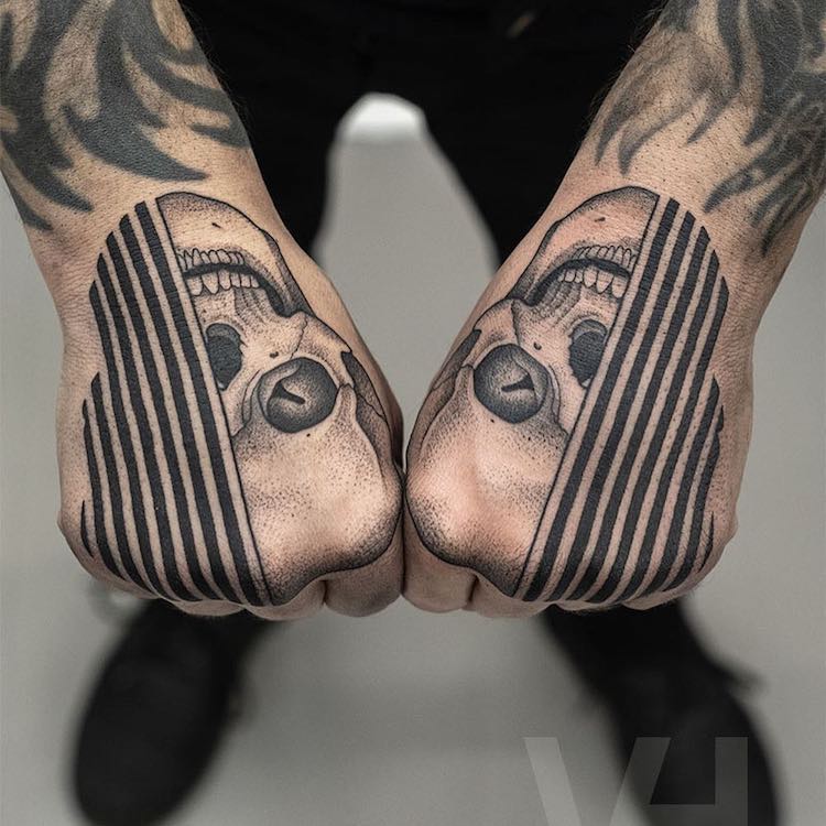 tatuajes geometricos Valentin Hirsch