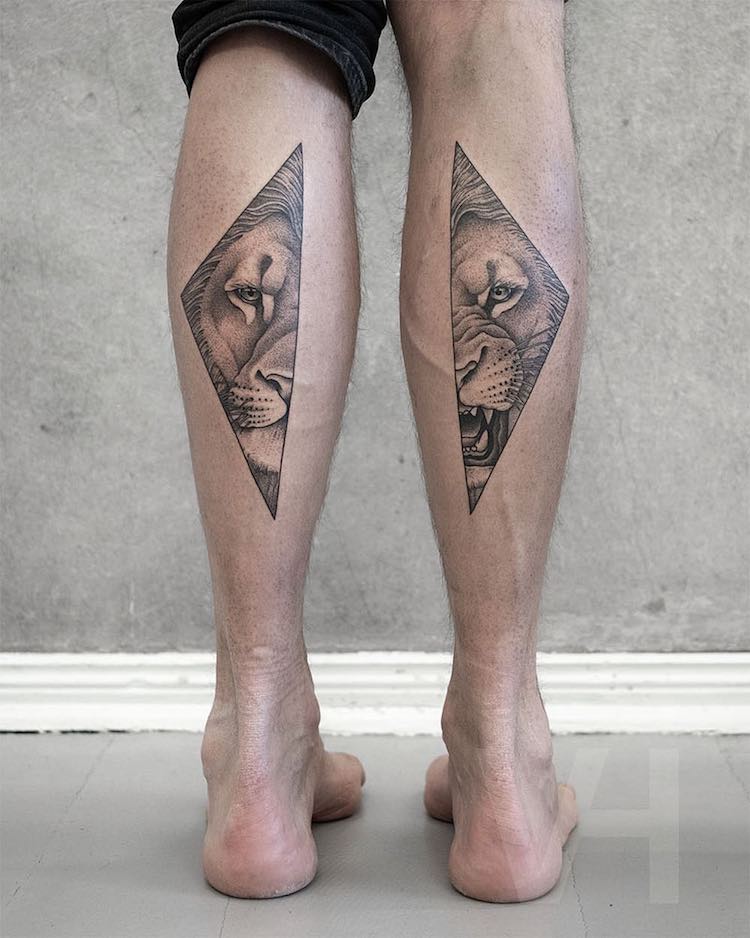 Symmetrical Tattoos by Valentin Hirsch