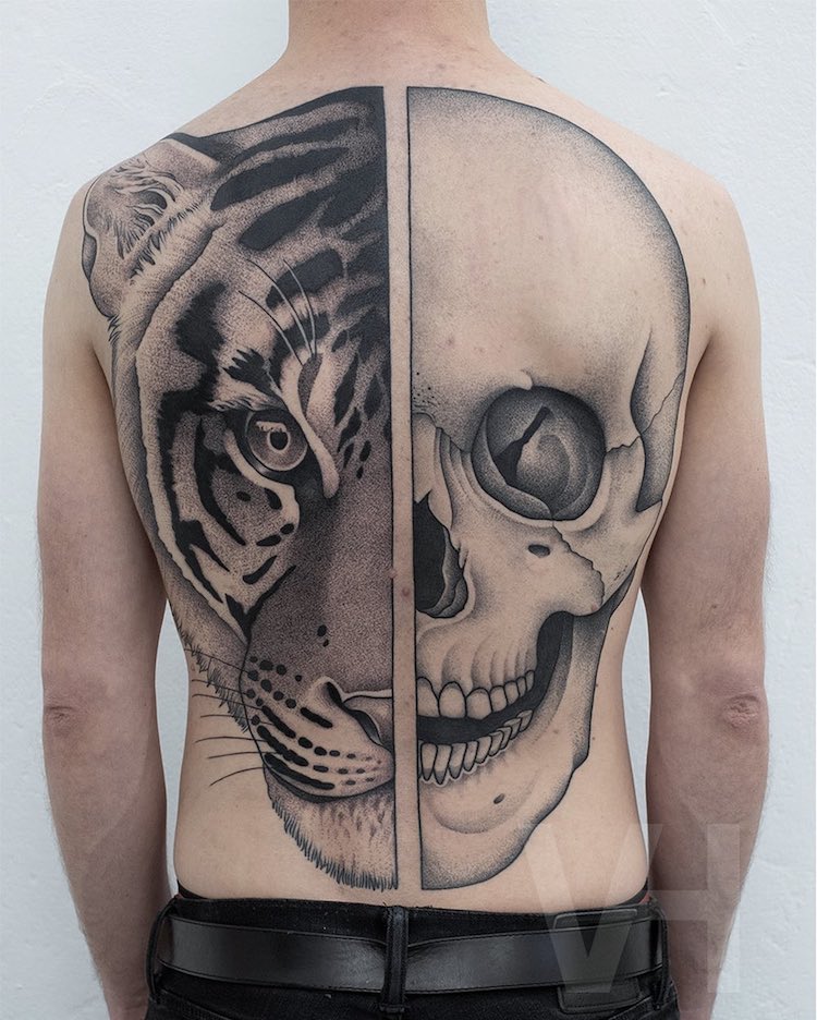 tatuajes simetricos Valentin Hirsch