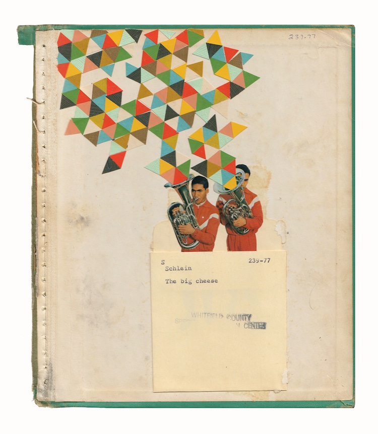 Hollie Chastain Collages con revistas y libros