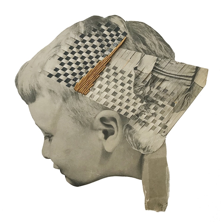 Hollie Chastain Collages con libros y revistas