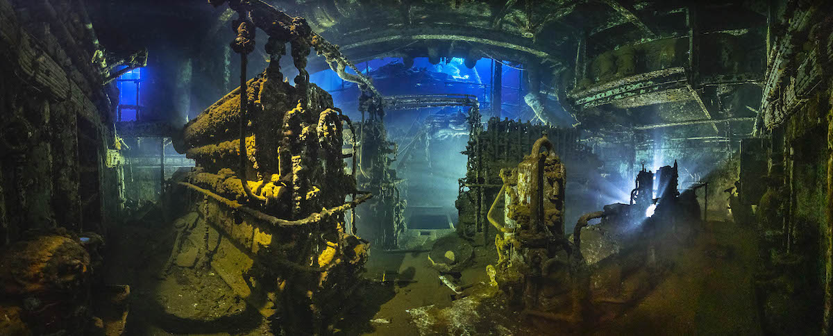 Underwater Photo of Shipwreck in Egypt
