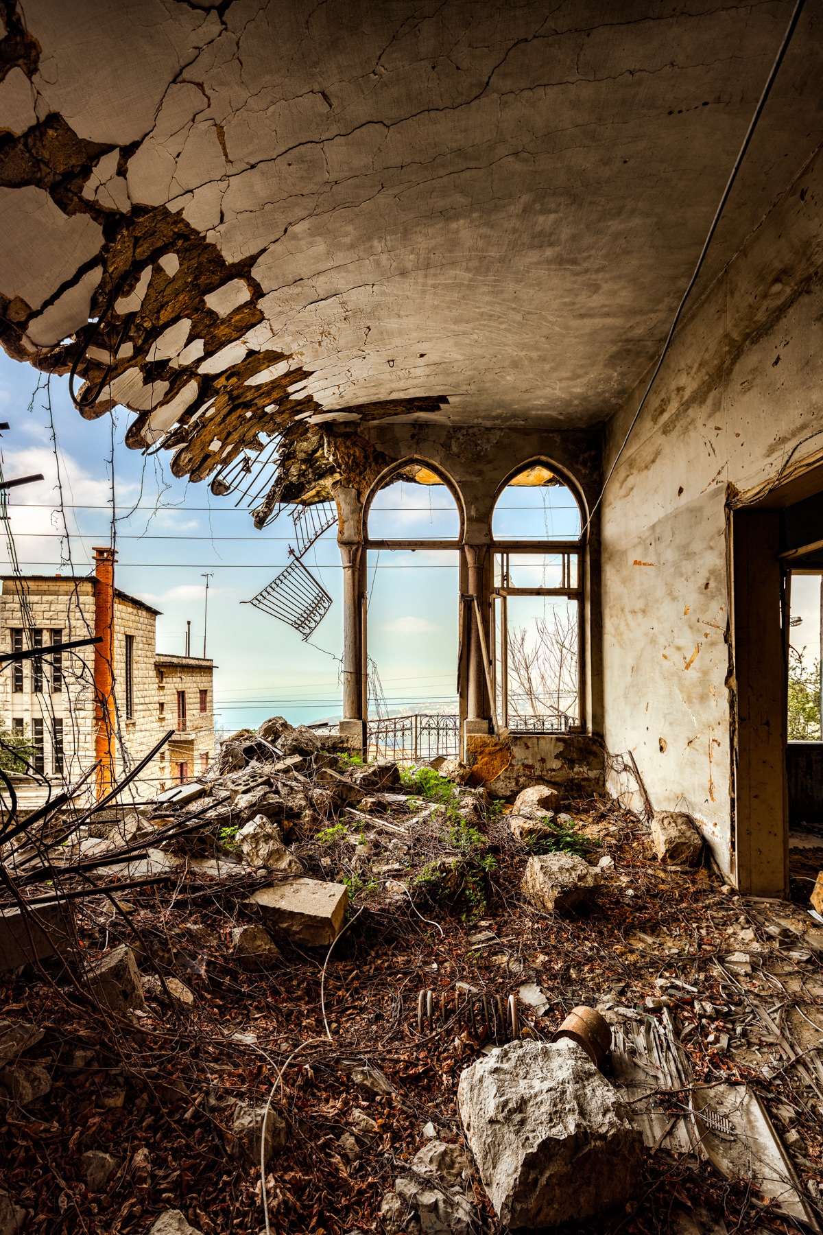 edificios abandonados en beirut